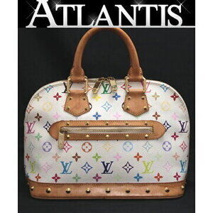 Louis Vuitton Alma Handbag Multicolor White